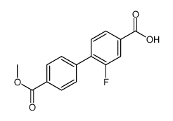 3-fluoro-4-(4-methoxycarbonylphenyl)benzoic acid结构式