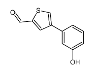 4-(3-hydroxyphenyl)thiophene-2-carbaldehyde结构式