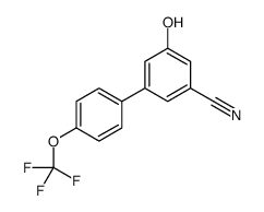 3-hydroxy-5-[4-(trifluoromethoxy)phenyl]benzonitrile结构式