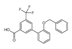3-(2-phenylmethoxyphenyl)-5-(trifluoromethyl)benzoic acid结构式