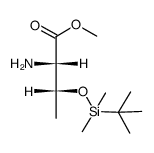 O3-<(tert-butyl)dimethylsilyl>-L-threonine methyl ester结构式