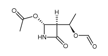 (3R,4R)-4-acetoxy-3-[(R)-1-formyloxyethyl]-2-azetidinone结构式