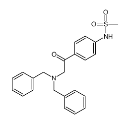 N-[4-[2-(dibenzylamino)acetyl]phenyl]methanesulfonamide结构式