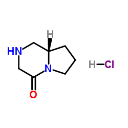 (S)-Hexahydropyrrolo[1,2-a]pyrazin-4(1H)-one hydrochloride Structure