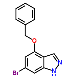 1H-Indazole, 6-bromo-4-(phenylmethoxy)- structure