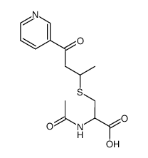 1-methyl-3-oxo-(3-pyridyl)propylmercapturic acid Structure