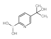 (5-(2-HYDROXYPROPAN-2-YL)PYRIDIN-2-YL)BORONIC ACID structure