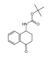tert-butyl (4-oxo-1,2,3,4-tetrahydronaphthalen-1-yl)carbamate Structure