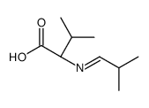 (2S)-3-methyl-2-(2-methylpropylideneamino)butanoic acid结构式