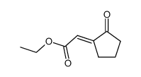 (E)-ethyl (2-oxocyclopentylidene)acetate Structure