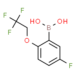 5-Fluoro-2-(trifluoroethoxy)phenylboronicacid Structure