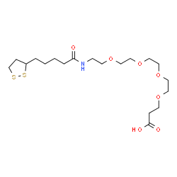 Lipoamido-PEG4-acid Structure