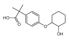 2-[4-(2-hydroxycyclohexyl)oxyphenyl]-2-methylpropanoic acid Structure