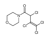 2,3,4,4-tetrachloro-1-morpholin-4-ylbut-3-en-1-one Structure