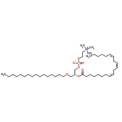 1-O-HEXADECYL-2-(HOMO-GAMMA LINOLENOYL)-SN-GLYCERO-3-PHOSPHOCHOLINE structure