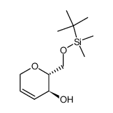 6-O-(tert-butyldimethylsilyl)-1,5-anhydro-2,3-dideoxy-D-erythro-hex-2-enitol结构式