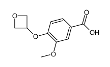 3-Methoxy-4-(oxetan-3-yloxy)benzoic acid结构式
