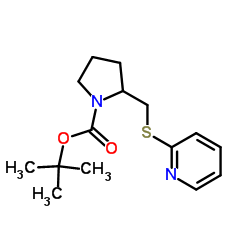 2-(Pyridin-2-ylsulfanylmethyl)-pyrrolidine-1-carboxylic acid tert-butyl ester picture