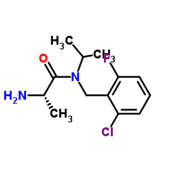 N-(2-Chloro-6-fluorobenzyl)-N-isopropyl-L-alaninamide Structure