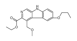 6-propoxy-4-(methoxymethyl)-beta-carboline-3-carboxylic acid ethyl ester结构式