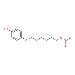 6-(4-羟基苯氧基)己基乙酸酯结构式