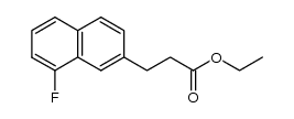 Ethyl 3-(8'-fluoro-2'-naphthyl)-propanoate结构式