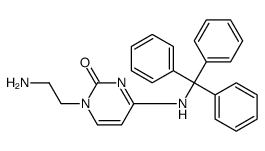 1-(2-aminoethyl)-4-(tritylamino)pyrimidin-2-one结构式