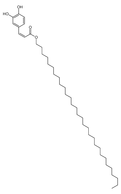 triacontyl 3-(3,4-dihydroxyphenyl)prop-2-enoate Structure