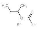 Carbonodithioic acid,O-(1-methylpropyl) ester, potassium salt (1:1) Structure