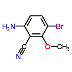 6-Amino-3-bromo-2-methoxybenzonitrile Structure