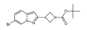 tert-butyl 3-(6-bromopyrazolo[1,5-a]pyridin-2-yl)azetidine-1-carboxylate结构式