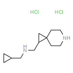 {6-azaspiro[2.5]octan-1-ylmethyl}(cyclopropylmethyl)amine dihydrochloride Structure