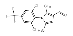 1-[2,6-DICHLORO-4-(TRIFLUOROMETHYL)PHENYL]-2,5-DIMETHYL-1H-PYRROLE-3-CARBALDEHYDE structure