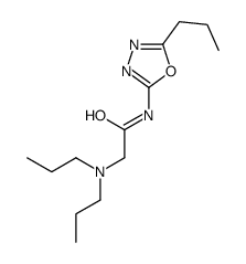 2-(dipropylamino)-N-(5-propyl-1,3,4-oxadiazol-2-yl)acetamide结构式