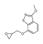 3-methoxy-7-(oxiran-2-ylmethoxy)-1,2-benzothiazole结构式