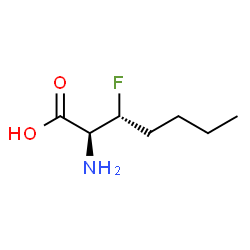 Heptanoic acid, 2-amino-3-fluoro-, (R*,S*)- (9CI)结构式