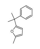 2-methyl-5-(1-methyl-1-phenylethyl)furan Structure