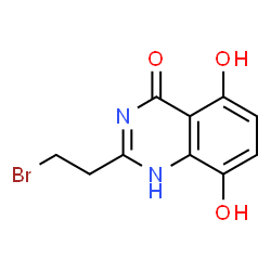 4(1H)-Quinazolinone,2-(2-bromoethyl)-5,8-dihydroxy- (9CI) structure