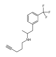 α-Methyl-N-(4-pentynyl)-m-(trifluoromethyl)benzeneethanamine structure