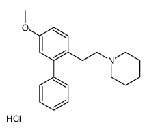 1-[2-(4-methoxy-2-phenylphenyl)ethyl]piperidine,hydrochloride Structure