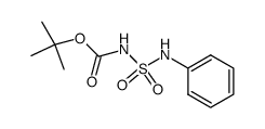 N-(tert-butoxycarbonyl)-N'-(phenyl)sulfamide结构式