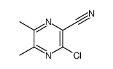 3-Chloro-5,6-dimethyl-2-pyrazinecarbonitrile结构式