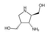 2,4-Pyrrolidinedimethanol,3-amino-,(2R,3R,4R)-(9CI) Structure