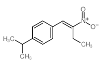 Benzene,1-(1-methylethyl)-4-(2-nitro-1-buten-1-yl)- structure