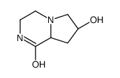 (7R-顺式)-(9CI)-六氢-7-羟基吡咯并[1,2-a]吡嗪-1(2H)-酮结构式