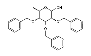 2,3,4-tri-O-benzyl-L-fucopyranose结构式