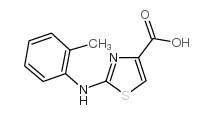 2-邻甲苯氨基噻唑-4-羧酸结构式