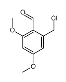 2-(chloromethyl)-4,6-dimethoxybenzaldehyde Structure
