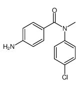 4-amino-N-(4-chlorophenyl)-N-methylbenzamide结构式