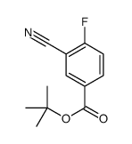 3-氰基-4-氟苯甲酸叔丁酯结构式
